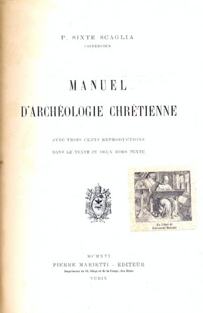 Manuel d'Archeologie Chretienne.