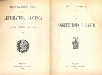 Il soggettivismo di Dante.