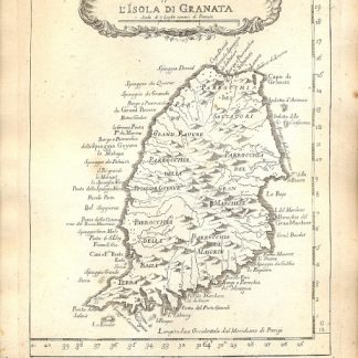 Atlante dell'America contenente le migliori carte geografiche: Carta esatta rappresentante l'isola di Granata.