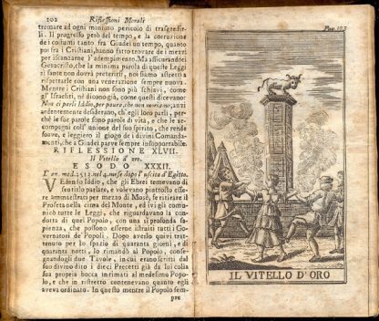 Riflessioni morali sopra l'istoria del Vecchio e Nuovo Testamento, cavate da' Santi Padri, per regolare i costumi de' Fedeli d'ogni condizione, con un breve ristretto nel fine della Sacra Cronologia, data in luce dal Signor Rayaumont Priore di Sombreval in lingua italiana.