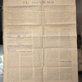 Il Marzocco. Periodico settimanale.Poesia Il DOVERE di GIOVANNI PASCOLI.